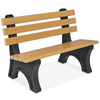 USC H-7941C RECYCLED PLASTIC BENCH WITH BACK - 4', C