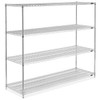 USC H-6770Z EPOXY WIRE SHELVING UNIT - 72 X 24 X 63"