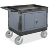 USC H-8315GR UTILITY CART WITH CABINET - 8" PNEUMATIC