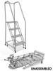 USC H-5072U-20 4 STEP NARROW AISLE LADDER - UNASSEMBLED
