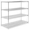 USC H-6762-63 CHROME WIRE SHELVING UNIT - 72 X 30 X 63
