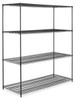 USC H-6750-86 BLACK WIRE SHELVING UNIT - 72 X 30 X 86"