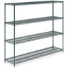 USC H-6766G EPOXY WIRE SHELVING UNIT - 72 X 18 X 63"