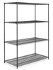 USC H-6749-86 BLACK WIRE SHELVING UNIT - 60 X 30 X 86"