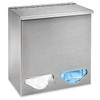 USC H-9261 STAINLESS STEEL DISPENSER - DUAL COMPART