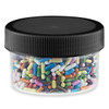 USC S-14487B-BL CLEAR ROUND WIDE-MOUTH PLASTIC JARS BULK
