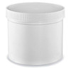USC S-14511B-W WHITE ROUND WIDE-MOUTH PLASTIC JARS BULK