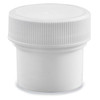USC S-17037B-W WHITE ROUND WIDE-MOUTH PLASTIC JARS BULK