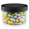 USC S-22855B-BL CLEAR ROUND WIDE-MOUTH PLASTIC JARS BULK