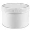 USC S-22856B-W WHITE ROUND WIDE-MOUTH PLASTIC JARS BULK
