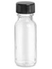 USC S-24131 CLEAR BOSTON ROUND GLASS BOTTLES - 12 OZ
