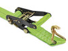USC H-9228 ULINE HI-VIS RATCHET TIE-DOWNS - U-HOOK,