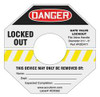 ACCUFORM SIGNS KDD362YL GATE VALVE LOCKOUT LABEL 4 IN H 4 IN W