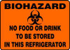 ACCUFORM SIGNS MBHZ528VA BIOHAZARD SIGN 10 X 14IN BK/ORN AL SURF