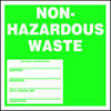 ACCUFORM SIGNS MHZW11SLP NONHAZARDOUS WASTE LABEL 6 IN H PK 25