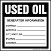 ACCUFORM SIGNS MHZW34EVL HAZARDOUS WASTE LABEL WHITE/BLACK PK 250