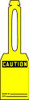 ACCUFORM SIGNS TAL325 CAUT TAG 5-1/4 X 3-1/4 IN BK/YEL PK25