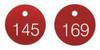 ACCUFORM SIGNS TDG300RD NUMBERED TAGS 1-1/8 IN ROUND 1-100 PK100