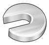 ACCURATE MFD PRODUCTS Z9434 FLAT WASHER SLOTTED BLK OXIDE FITS 1 IN