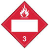 LABELMASTER ZRV2B FLAMMABLE LIQUID PLACARD,PK25