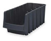 AKRO-MILLS 30778BLACK STACK AND NEST BIN 17 IN L 8-3/8 IN W