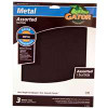 ALI INDUSTRIES 4447 SANDPAPER, EMERY CLOTH, ASSORTED GRIT, 3