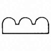 ALEXANDRIA MOULDING INC 0W999-20096C1 1/2X3/4X8 BEADED SCREEN TRIM  