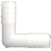 ANDERSON METAL CORP 53765-06 PIPE FITTING, NYLON HOSE BARB ELBOW, 90 