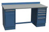 LISTA XSTB91-60PTBB TECHNICAL WORKBENCH 2 PEDESTAL W 60 BLUE