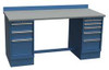 LISTA XSTB121-60PTBB TECHNICAL WORKBENCH 2 PEDESTAL W 60 BLUE