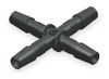 ELDON JAMES X0-2WP CROSS CONNECTOR 1/8IN POLYPROPYLENE PK10