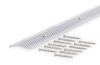 BATTALION 2RRU4 SEAM BINDER 1-3/8 X 72 IN FLUTED SILVER