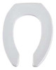 BEMIS MFG 1955CTFR-000 TOILET SEAT OPEN FRONT 18-3/8 IN