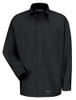 WRANGLER WS10BKRGM LONG SLEEVE SHIRT BLACK POLYESTER/COTTON