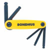 BONDHUS 12897 5 PIECE FOLD-UP HEX KEY SET