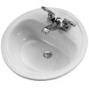 BOOTZ PLBG FIXTURES INC 021-2435-06 LAVATORY STEEL RND BONE 19IN  