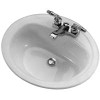 BOOTZ PLBG FIXTURES INC 021-2445-06 LAVATORY STEEL OVAL BONE 20X17
