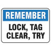 BRADY SPC ABSORBENTS 17737LS REMINDER LABEL 3-1/2 IN H 5 IN W PK25