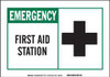 BRADY SPC ABSORBENTS 21806 B401 7H X 10W ANSI BLK GRN/WHT FIRST AID