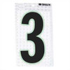 BRADY SPC ABSORBENTS 3020-3 ULTRA REFLECTIVE NUMBERS 3 6 IN H PK 10