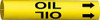 BRADY SPC ABSORBENTS 4103-C PIPE MARKER,OIL,2 IN H,2 IN W