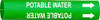 BRADY SPC ABSORBENTS 4111-C PIPE MRKR POTABLE WATER 2-1/2TO3-7/8 IN
