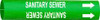 BRADY SPC ABSORBENTS 4123-G PIPE MARKR SANITARY SEWER GN 8TO9-7/8 IN