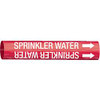 BRADY SPC ABSORBENTS 4128-C PIPE MARKER,SPRINKLER WATER,2IN H,2IN W