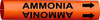BRADY SPC ABSORBENTS 4290-A D2989 PIPE MARKER AMMONIA ORNG 3/4 TO 1-