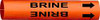 BRADY SPC ABSORBENTS 4304-D PIPE MARKER BRINE ORANGE 4 TO 6 IN