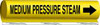 BRADY SPC ABSORBENTS 5723-II PIPE MARKER MEDIUM PRESSURE STEAM YELLOW