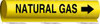 BRADY SPC ABSORBENTS 5726-II PIPE MARKR NATURAL GAS Y 2-1/2TO7-7/8 IN