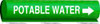 BRADY SPC ABSORBENTS 5744-II PIPE MRKR POTABLE WATER 2-1/2TO7-7/8 IN