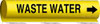 BRADY SPC ABSORBENTS 5784-I PIPE MARKER,WASTE WATER,9 IN H,8 IN W